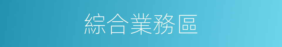 綜合業務區的同義詞