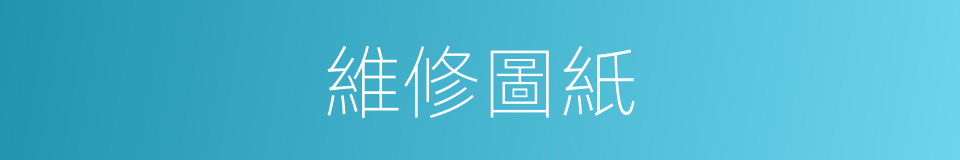 維修圖紙的同義詞