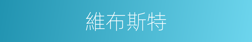 維布斯特的同義詞
