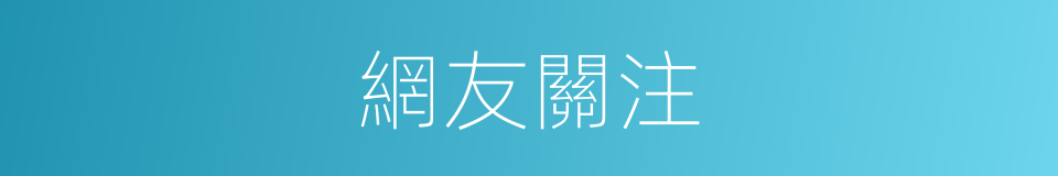 網友關注的同義詞