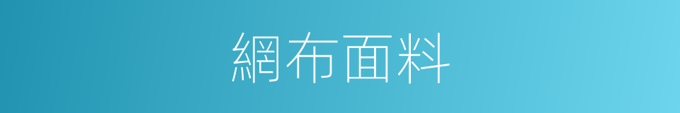 網布面料的同義詞