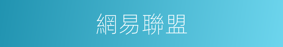 網易聯盟的同義詞