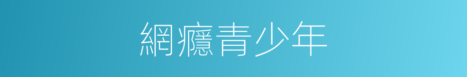 網癮青少年的同義詞