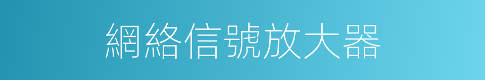 網絡信號放大器的同義詞