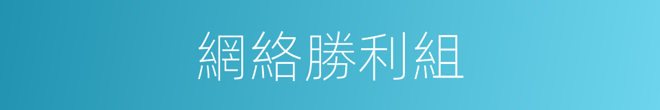 網絡勝利組的同義詞