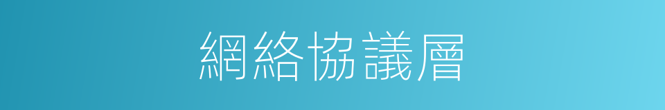 網絡協議層的同義詞