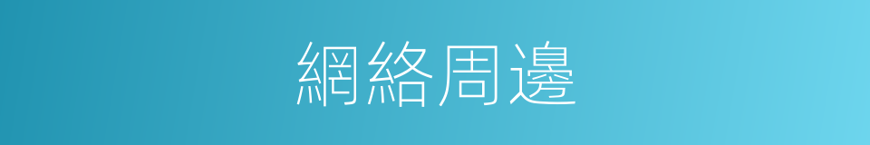 網絡周邊的同義詞