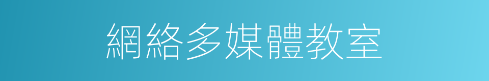 網絡多媒體教室的同義詞