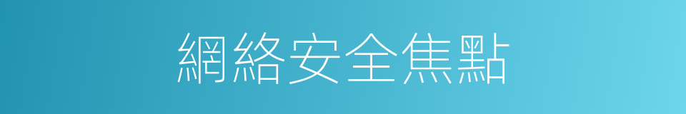網絡安全焦點的同義詞