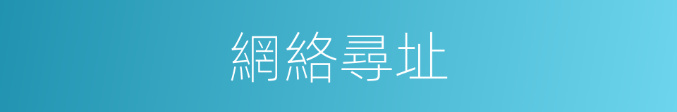 網絡尋址的同義詞