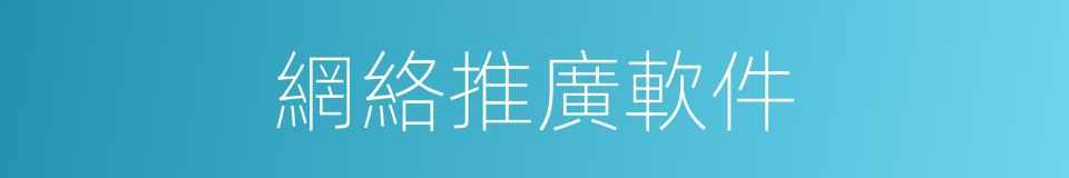 網絡推廣軟件的同義詞