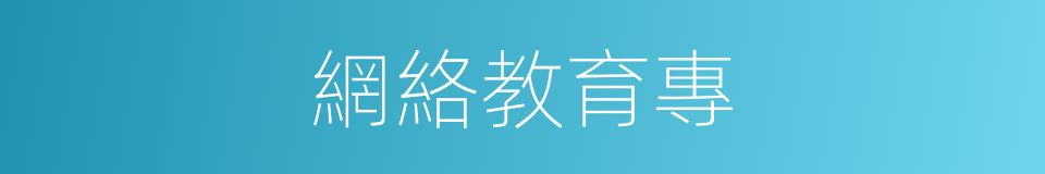 網絡教育專的同義詞