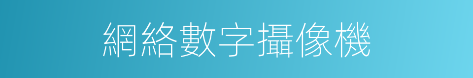 網絡數字攝像機的同義詞