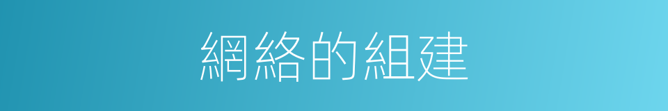 網絡的組建的同義詞