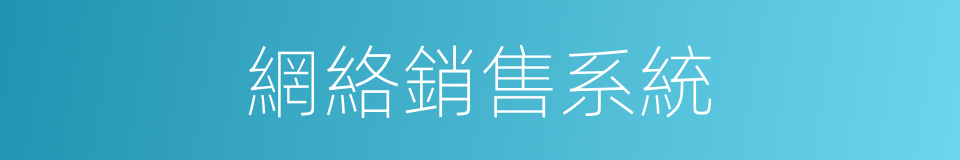 網絡銷售系統的同義詞