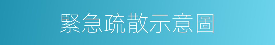 緊急疏散示意圖的同義詞