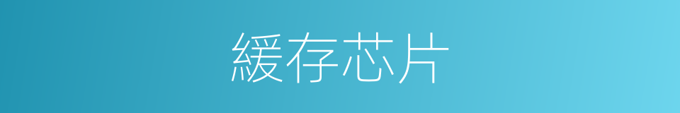 緩存芯片的同義詞