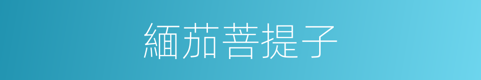 緬茄菩提子的同義詞