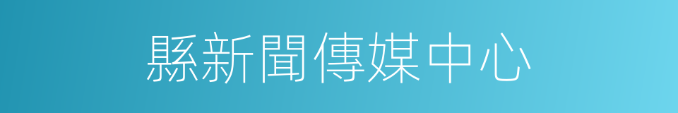 縣新聞傳媒中心的同義詞