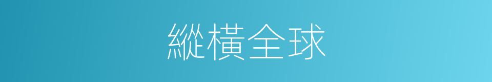 縱橫全球的同義詞