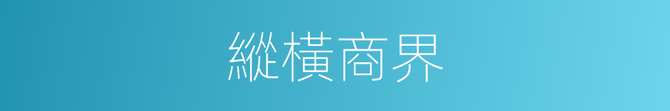 縱橫商界的同義詞