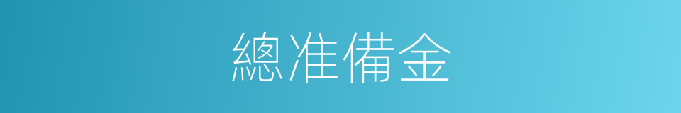 總准備金的同義詞