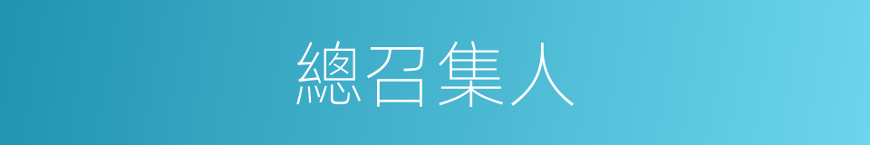 總召集人的同義詞