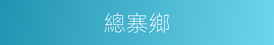 總寨鄉的同義詞