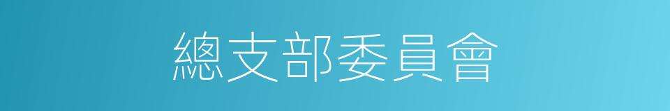 總支部委員會的同義詞