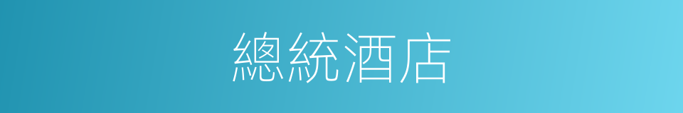 總統酒店的同義詞
