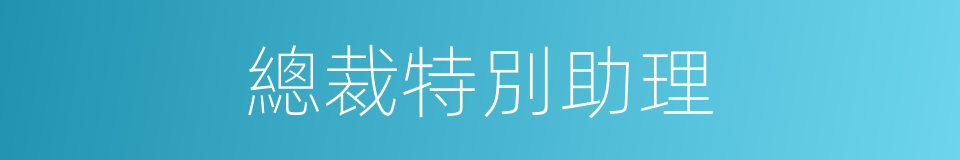 總裁特別助理的同義詞