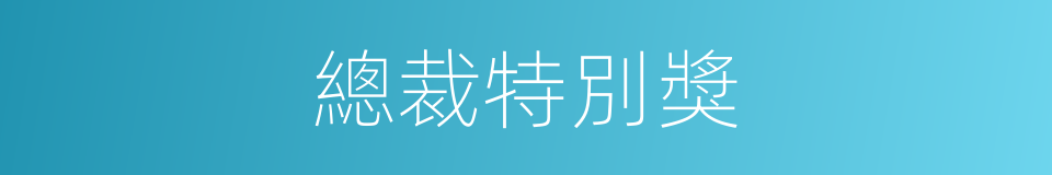 總裁特別獎的同義詞