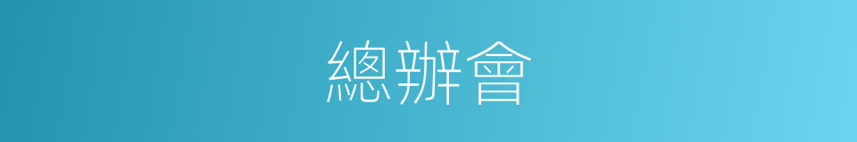 總辦會的同義詞