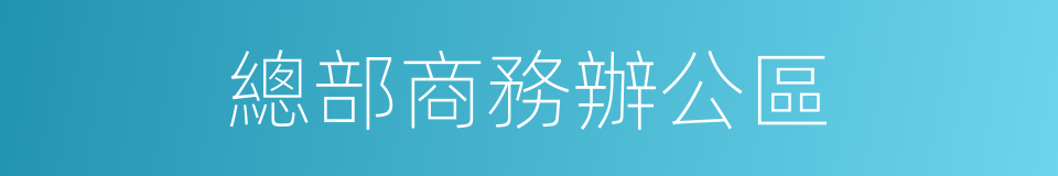 總部商務辦公區的同義詞