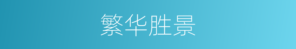 繁华胜景的同义词