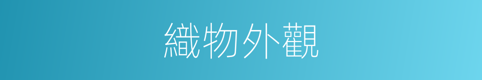 織物外觀的同義詞