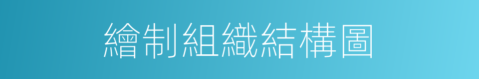 繪制組織結構圖的同義詞
