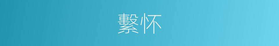 繫怀的同义词