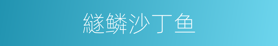繸鳞沙丁鱼的同义词