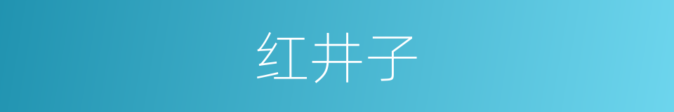 红井子的同义词