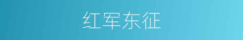 红军东征的同义词