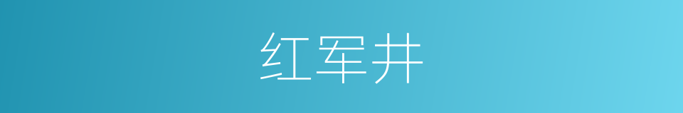 红军井的同义词