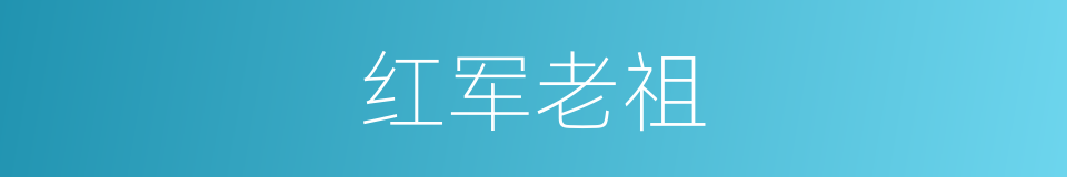 红军老祖的同义词