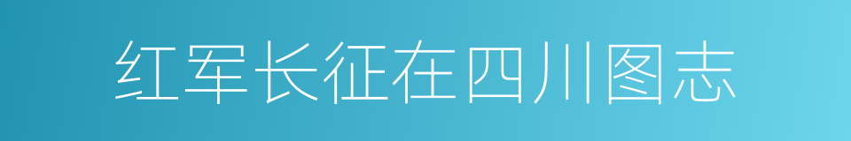 红军长征在四川图志的同义词