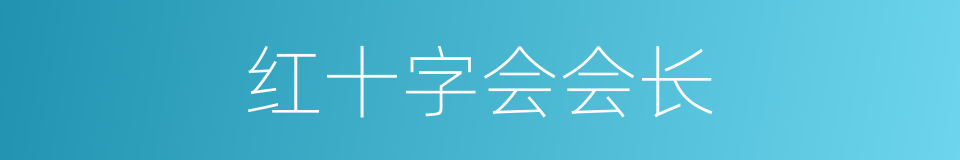 红十字会会长的同义词