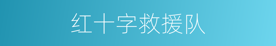 红十字救援队的同义词