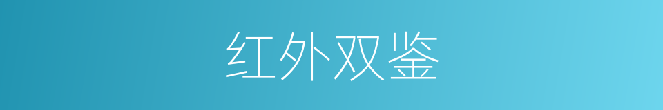 红外双鉴的同义词