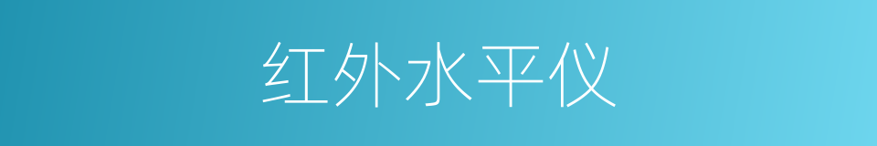 红外水平仪的同义词