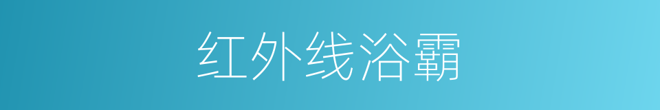 红外线浴霸的同义词