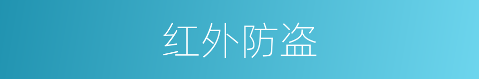 红外防盗的同义词
